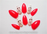Miley Cyrus Nails, 3D Stiletto Nails