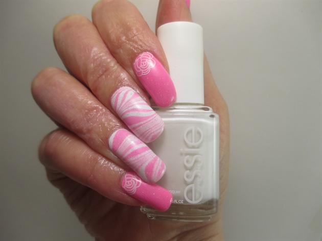 Pink Holo Watermarble