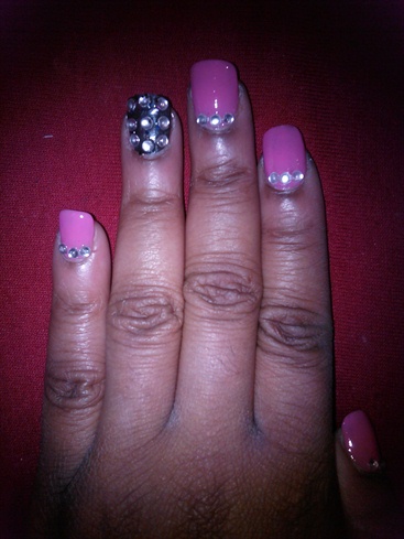 pink and grey bling