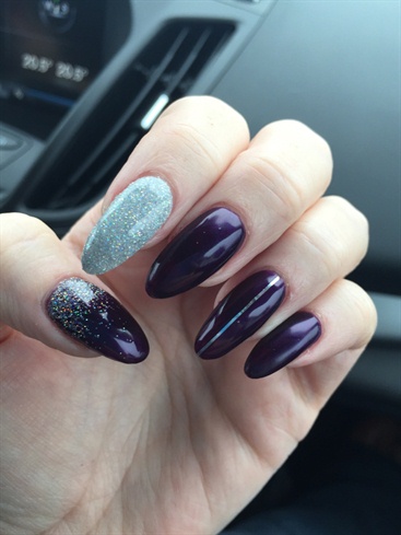 Purple Silver Glitter 