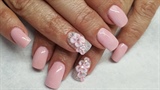 Baby pink with flowers