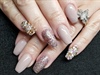 Nude bling with cnd shellac 