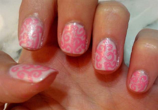 Pink Arabic Nails