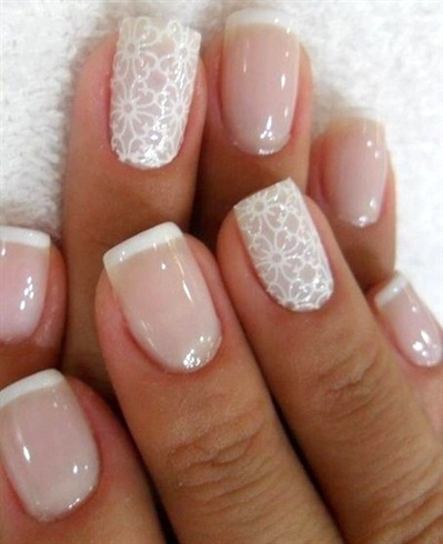 #nails #french #bridalnails 