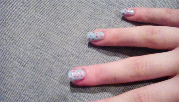 Dotted baby blue!