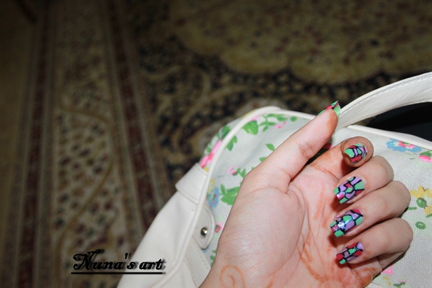 colorful nails art