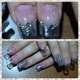 Clear Bling Nails