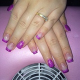 Nail Pink Purple Thermo