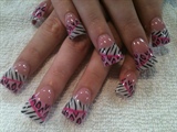 pink leopard and zebra