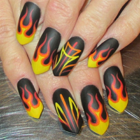 flames and pinstripes
