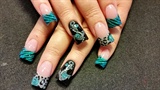 Teal roses and anchors