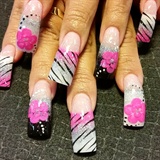 pink and zebra