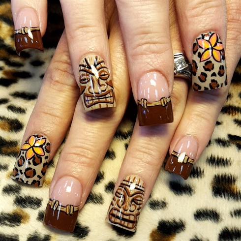 Tikis and leopard