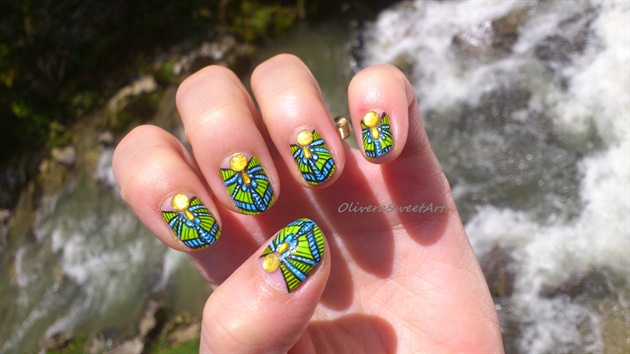 Egipt colorful nails