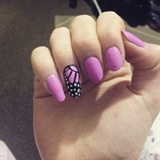 Butterfly Accent Nail 
