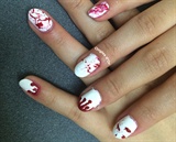 Blood nails for halloween