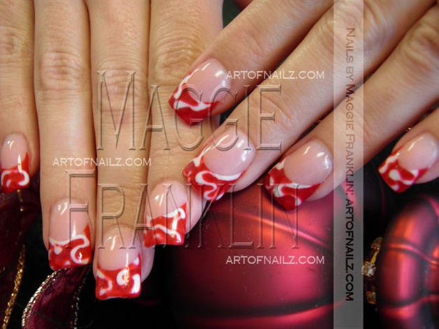 Ribbon Candy in Red