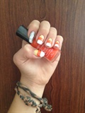 Candy Corn Nails With A Spin 