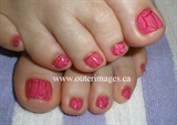 Pink Crackle Toes