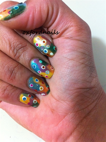 colorful dots Inspired by LOVE4NAILS