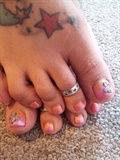 faded butterfly toes