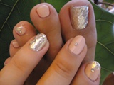 Matte Pink Gems &amp; Glitter Matching Nails
