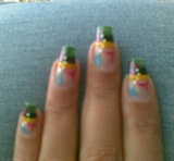 colorful nail art design