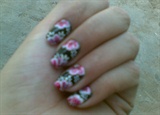 pretty flowers nail art