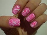 Pink #marblenails
