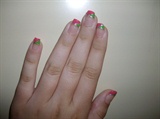 Pink &amp; green french