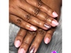 Pink Gel Polish on Natural Nails 