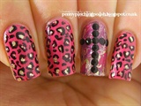 Leopard print &amp; studded dry marble 