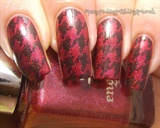 Scattered holo houndstooth stamping