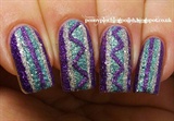 Freehand textured stripes and zig zags 