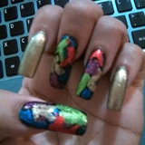 Abstract Foil Nails