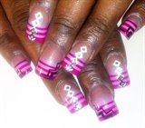 pink stripes n diamonds