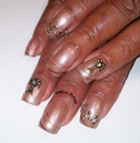 elegant bling nail art