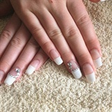Long Gel Nails With French Manicure