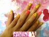 Neon Nails with flowers