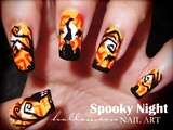 Spooky Night Halloween nail art