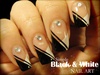 Simple Black &amp; White nail art