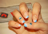 Funny french nail design