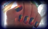 Rainbow Nails Inspired by Robin Moses
