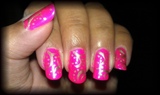 Neon pink &amp; gold with flash 