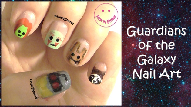 Guardians of the Galaxy Nails - Face