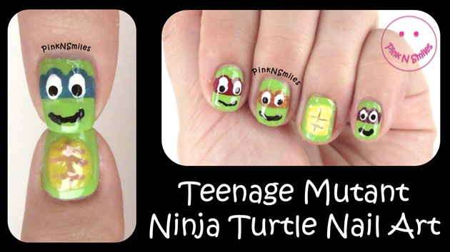 Teenage Mutant Ninja Turtle Nail Art
