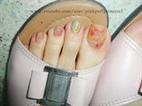 Water Marble Effect Toe Nail Art
