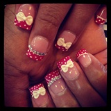 cute polka dots with 3D bows