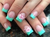 flower rings w/ mint french