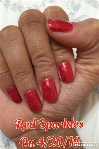 Red Sparkles On 8/20/2016